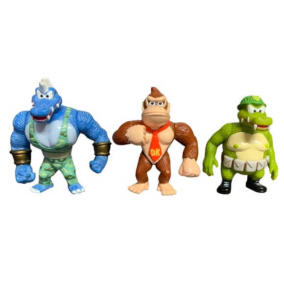 Donkey Kong Country Rare Takara Figure Lot – Vintage Nintendo Collectibles - Picture 1 of 5